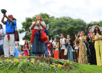 FOTOS: Participantes de Miss Universo 2023 visitan el Parque Arqueológico Tazumal
