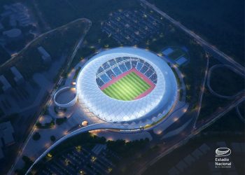Presidente Nayib Bukele coloca primera piedra del nuevo Estadio Nacional de El Salvador
