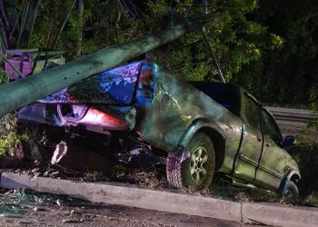 Conductor resultó lesionado tras accidente de tránsito en autopista a Comalapa