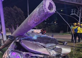 Dos menores de edad resultaron lesionados tras accidente en San Salvador