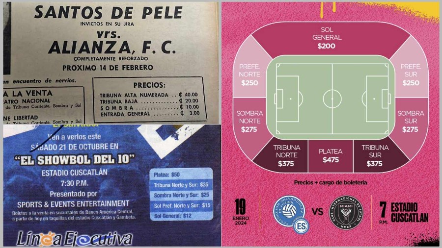 ¿Cuánto costó ver a Pelé y Maradona en El Salvador?