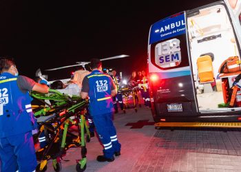 Sistema de Emergencias Médicas traslada a dos pacientes vía aérea hacia el Hospital Bloom
