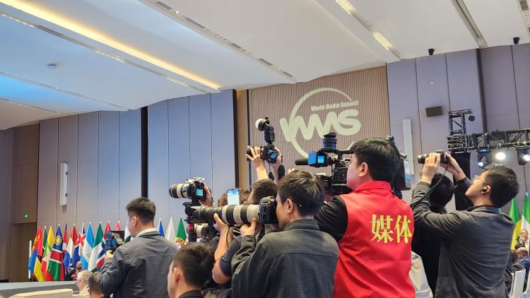 La V Cumbre Mundial de Medios tiene una amplia cobertura y se realiza en el LN Garden Nansha Hotel, en la ciudad de Guangzhou, provincia de Guangdong. Crédito: Luis Laínez
