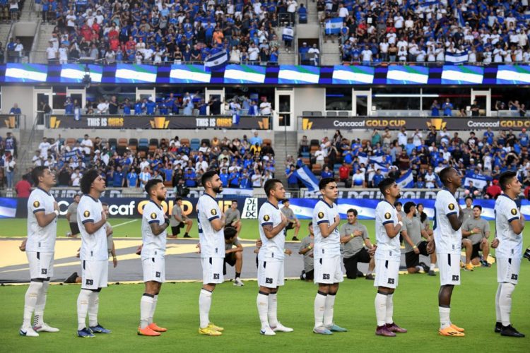 Juego de la selección nacional en la Copa Oro 2023. Foto AFP