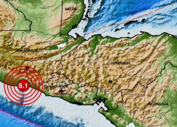 Fuerte sismo de 6.1 sacude a El Salvador en última hora del viernes
