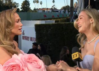VIDEO: Brie Larson estalló de emoción al conocer a Jennifer López en la gala de los Globos de Oro