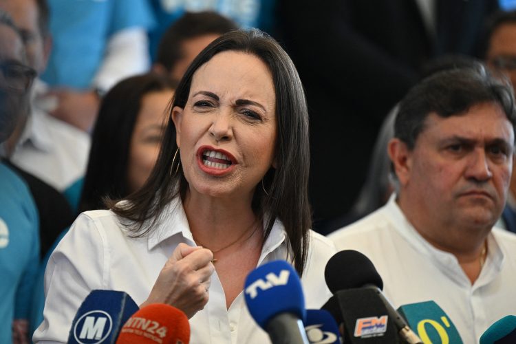 Venezuela. La aspirante presidencial señaló que continuará en la contienda política. Foto AFP.