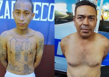 Detienen a dos pandilleros de la 18 vinculados a delitos de crimen organizado