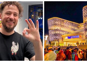 «Está muy perrona»: Luisito Comunica sorprendido por la Biblioteca Nacional de El Salvador