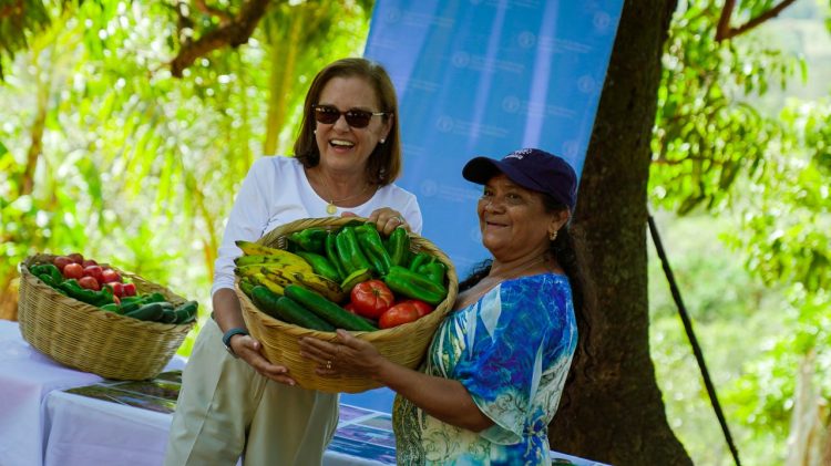 Cambio. La canciller aseguró que este proyecto ayuda a las familias. Foto Diario El Salvador.