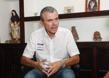 Rubén Contreras, presidente del Comité Organizador de la Vuelta Ciclista. Foto: Jarvyn Muñoz.