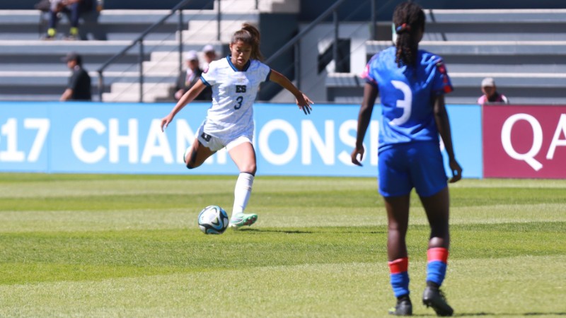 Sub 17 femenino de El Salvador cayó ante Haití