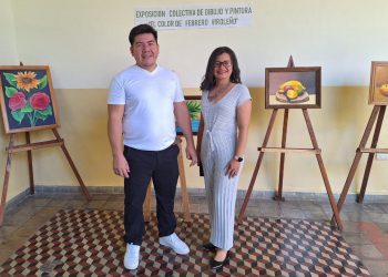 Dos artistas viroleños exponen sus pinturas