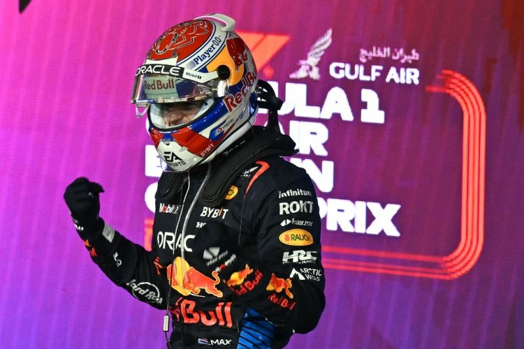 Festejo de Max Verstappen. Foto AFP