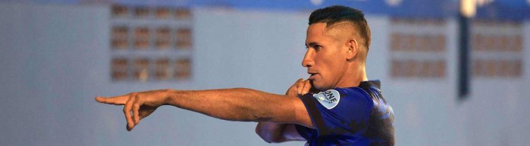 Agustín Ruiz retornó por la puerta grande a la Selección Nacional, anotando un gol. Fotos/INDES