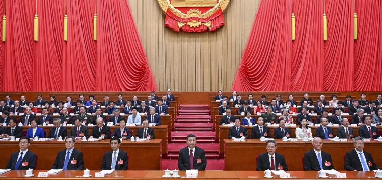 La XIV Asamblea Popular Nacional (APN) abre su segunda sesión en el Gran Palacio del Pueblo, en Beijing, capital de China. Foto / Xinhua