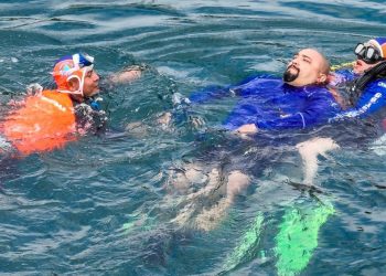 Realizan simulacro de rescate acuático en el lago de llopango