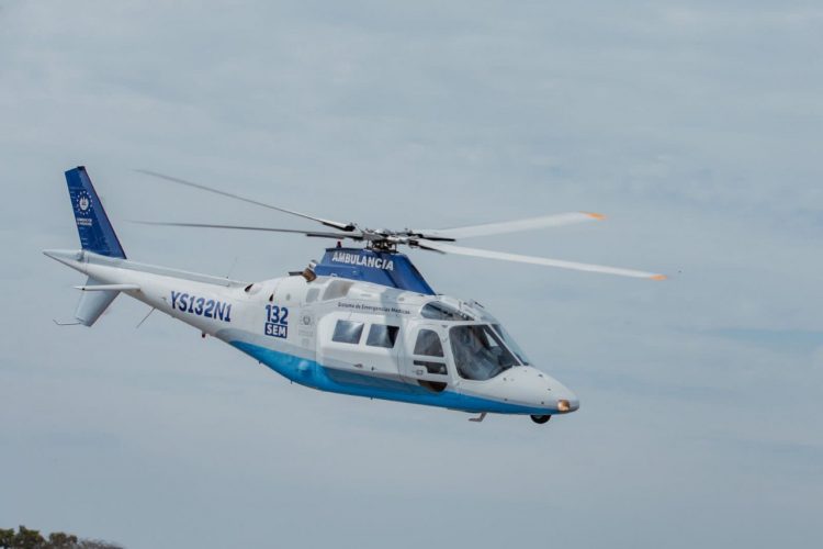 Los helicópteros del SEM ejecutan traslados en minutos sin importar el lugar donde se encuentre el paciente. Foto: Cuenta de X de Francisco Alabi.