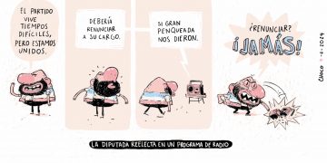 La diputada reelecta en un programa de radio