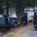 Tres personas lesionadas tras choque de pick up contra un árbol en Cojutepeque