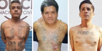 Pandilleros capturados tienen amplio historial criminal