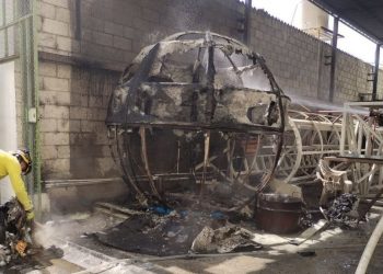 Cuerpos de Socorro controlan incendio en bodega de Catedral Metropolitana de San Salvador