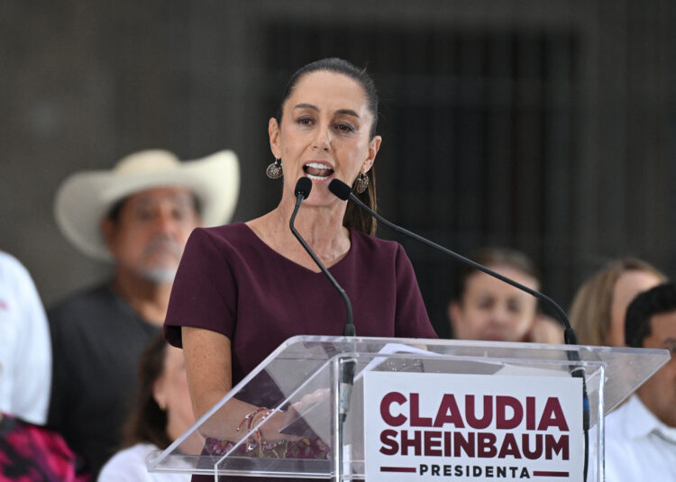 Proyección. La izquierdista Claudia Sheinbaum, de 61 años, es la favorita para gobernar en el país norteamericano. Otro desafío será la compleja relación con Estados Unidos. Foto AFP.