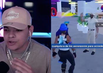 Streamer salvadoreño «Komanche» visita la BINAES en Fortnite