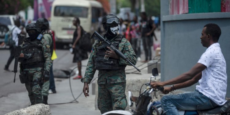 Haiti Armed forces secure the area of state offices of Port au Prince Jul 2022 AP22192837817194 A2