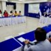 El ministro de trabajo, Rolando Castro se reunió con los jugadores de la Liga Mayor