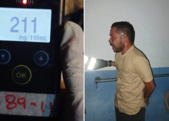 Conductor provoca accidente y es arrestado con 211 mg/dl de alcohol espirado