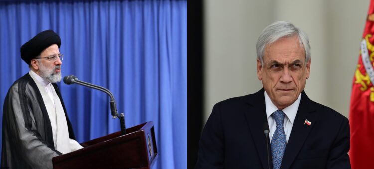 Ebrahim Rais y Sebastián Piñera.