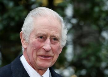 Militantes animalistas atacan un retrato de Carlos III en una galería de Londres