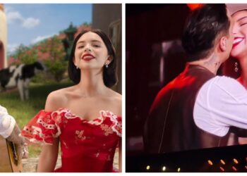 VIDEO: Ángela Aguilar y Christian Nodal causan furor con su primer beso en público
