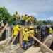 Obras Públicas coloca las vigas del nuevo puente de Conchalío
