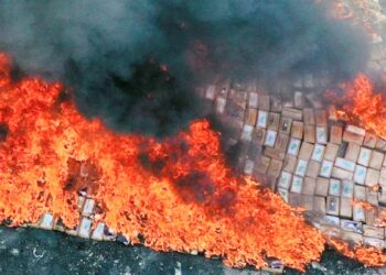 Destruyen en Changallo cocaína valuada en $25 millones