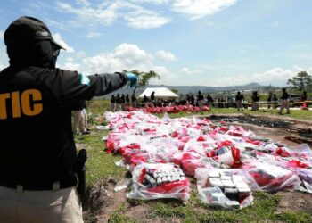 Incineran en Honduras 5,6 toneladas de cocaína incautadas en tres operativos en 2024