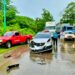Triple accidente de tránsito dejo un lesionado en Santa Ana