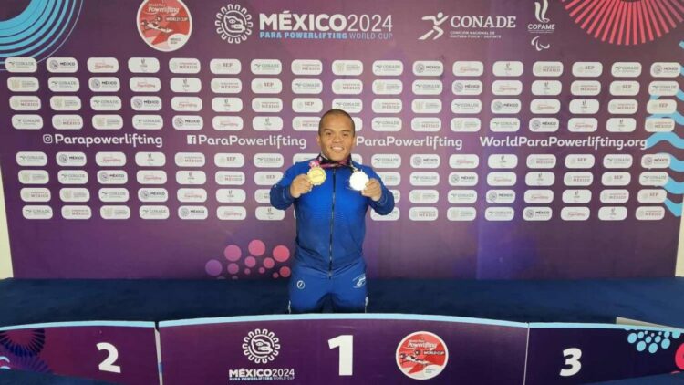 El Parapowerlifting Herbert Aceituno, viajará este domingo rumbo a Georgia, en busca de asegurar su boleto a París 2024. Foto/INDES