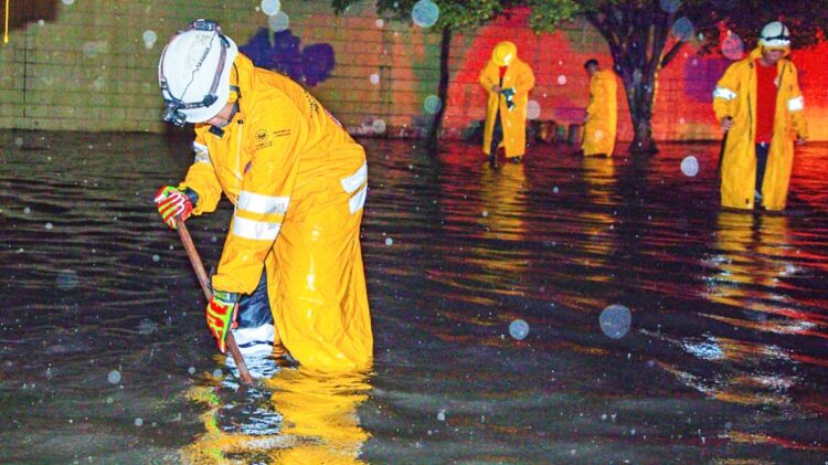 Hubo inundaciones en San Salvador, Morazán y Santa Ana. Foto Protección Civil.