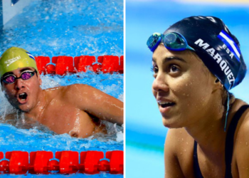 Nadadores Celina Márquez y Nixon Hernández con boleto a París 2024
