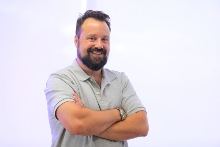Mike Germano, presidente de Bitcoin Magazine. Foto DES/ Sofía Mazariego.