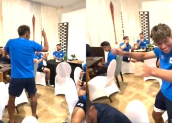 Video: Al ritmo de la cumbia salvadoreña, así bailaron los jugadores debutantes en la Selecta