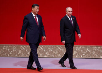 Encuentro. El presidente ruso Vladímir Putin se reunió con el presidente chino Xi Jinping. Foto AFP.