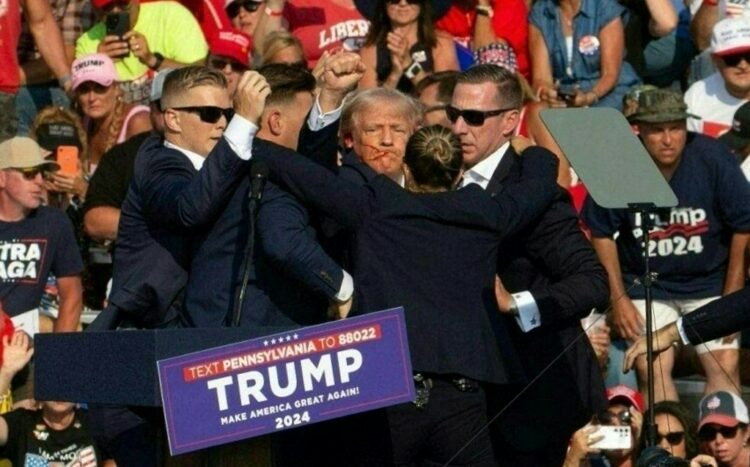 El expresidente fue atacado el 13 de julio en Pensilvania. Foto AFP.
