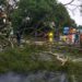 Inundaciones y árboles caídos por lluvias de las últimas horas