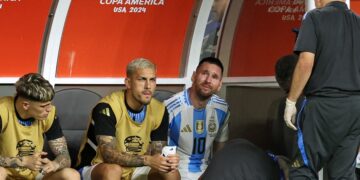 Lionel Messi dejó la final de Copa América, lesionado y entre lágrimas