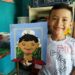 Mateo, a sus siete años, destaca por sus dibujos en El Cuco