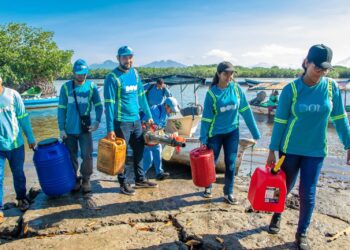 Obras Municipales participa de fumigación en islas de Usulután
